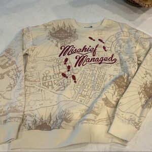 Harry Potter Mischief Managed Graphic Sweatshirt SZ XS Never worn